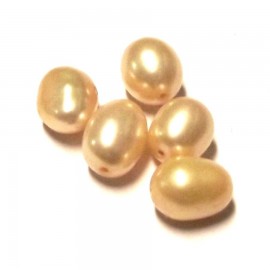 Sárga tenyésztett gyöngy (7-7,5mm)