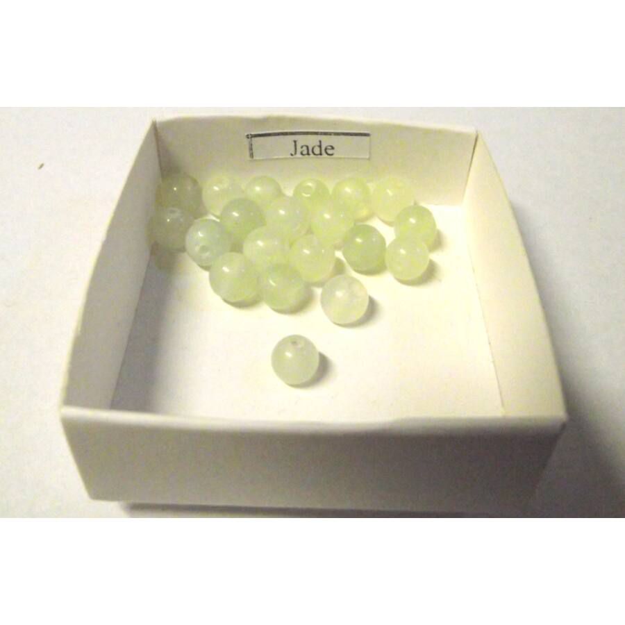 Jade golyó - átfúrt, választható méretben (db)
